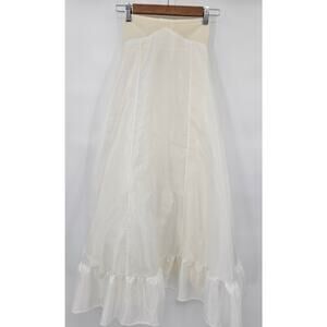 Vintage Under Cover Women's Size 5 White Petticoat Slight Fullness Skirt